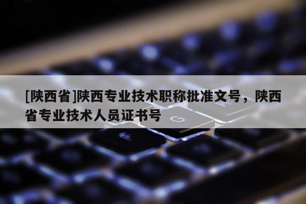 [陕西省]陕西专业技术职称批准文号，陕西省专业技术人员证书号
