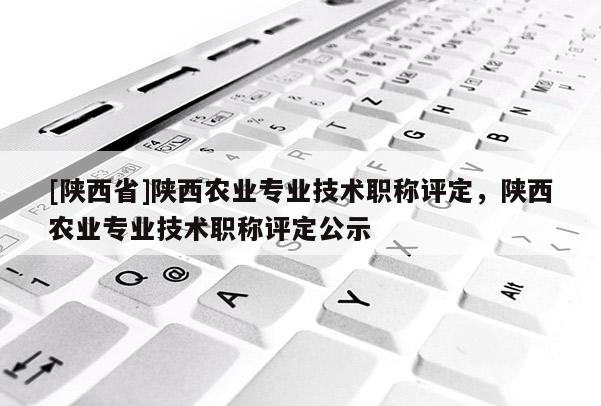 [陕西省]陕西农业专业技术职称评定，陕西农业专业技术职称评定公示