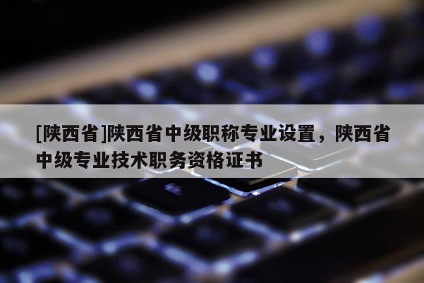 [陕西省]陕西省中级职称专业设置，陕西省中级专业技术职务资格证书